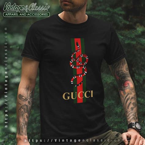 gucci snake logo shirt